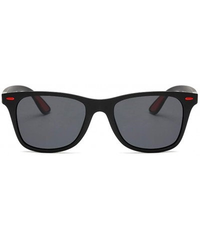 Polarized Sunglasses Classic Plastic Driving - Black - C1199SC0GMZ $27.06 Shield