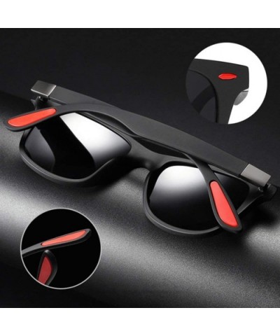 Polarized Sunglasses Classic Plastic Driving - Black - C1199SC0GMZ $27.06 Shield