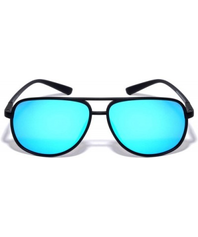 Bendable Classic Round Color Sunglasses - Blue - CG197LZCKC5 $11.61 Aviator