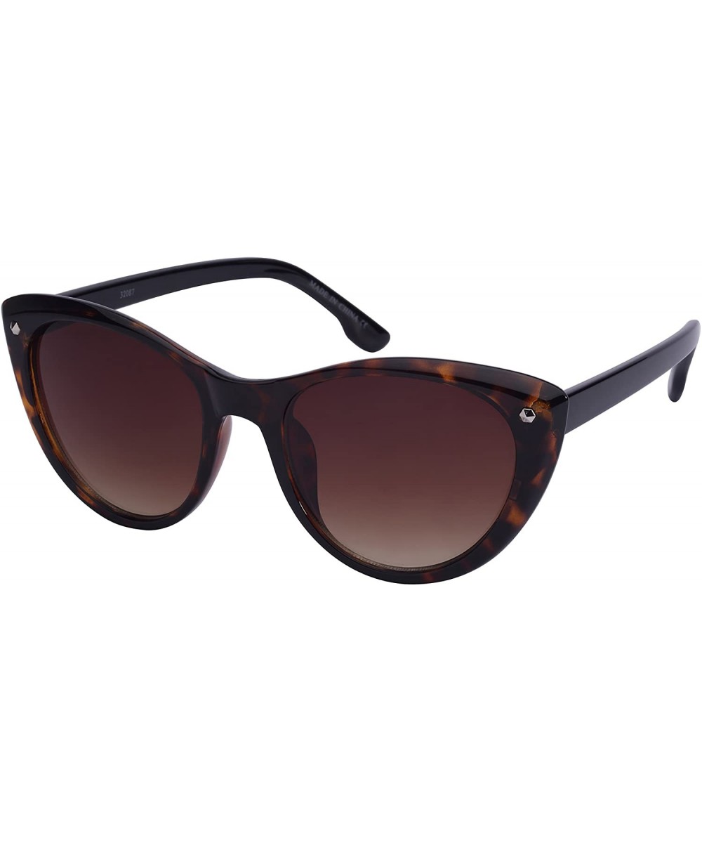 Women's Cat Eye Sunglasses with Gradient Lens 32087-AP - Tortoiseshell - CT12NBW4673 $6.74 Cat Eye