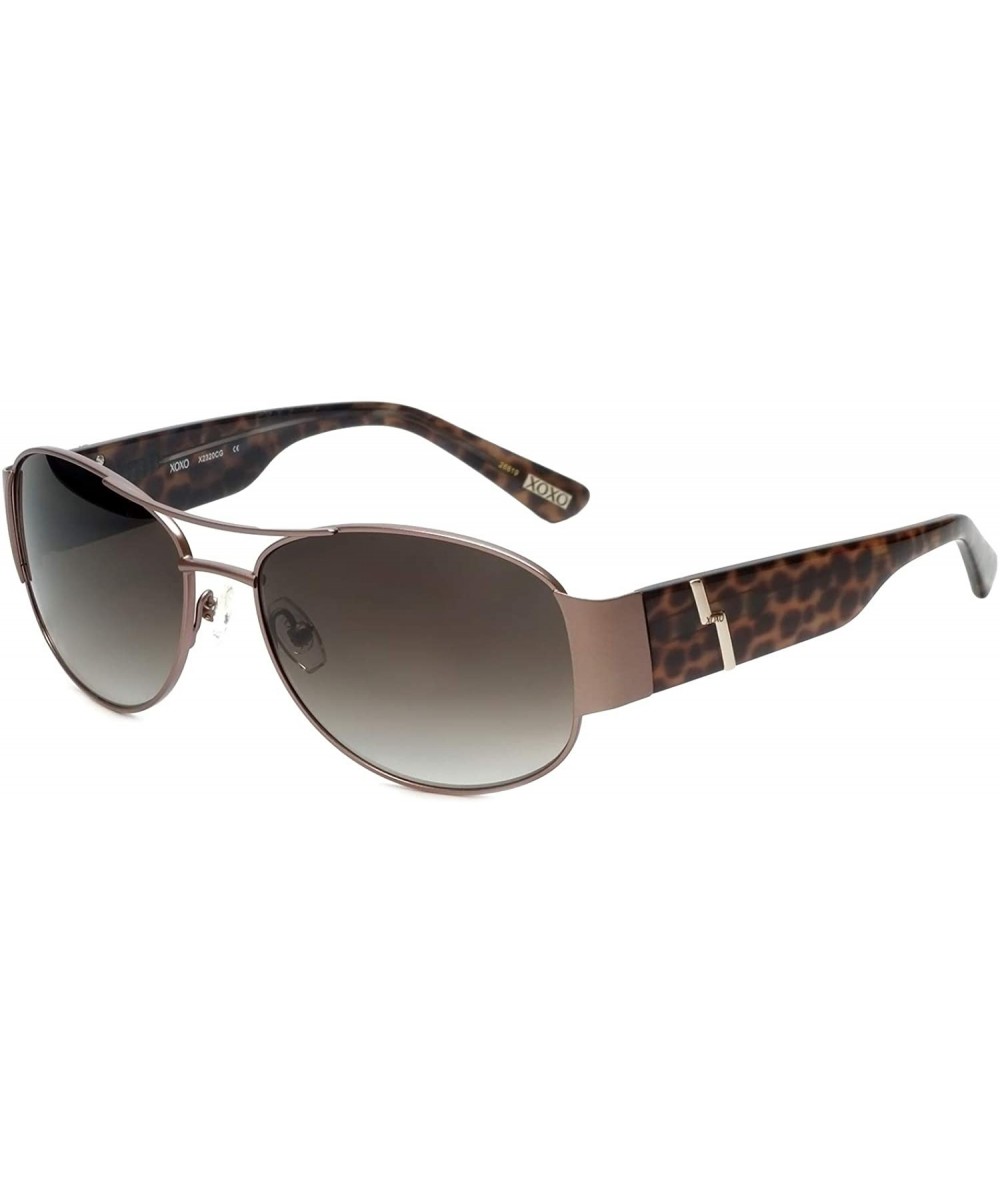 Designer Sunglasses X2320CG in Light Brown with Grey Lenses - CQ11C6CTYI1 $40.13 Aviator