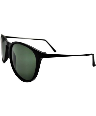 Sunglasses Classic Small Round Metal Frame for Women Men - Black-2 - CH199L4IRY3 $9.95 Rectangular