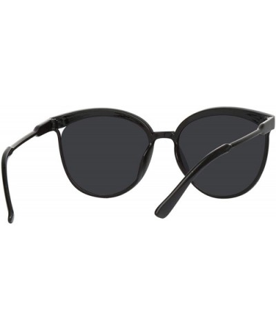Black Cat Eye Sunglasses Women Brand Designer Retro Cateyes Glasses Female Frame Oval Eyewear UV400 Ladies - CX197Y7OXS6 $21....