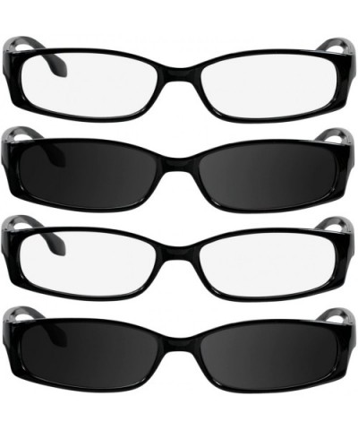 Reading Glasses Men Women Dura Tight - 2 Black 2 Sun Black - CR1880E3MO8 $17.17 Rectangular