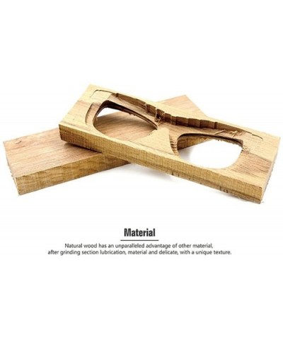 Wood Polarized Sunglasses for Men & Women Natural Wood Sunglasses Bamboo Glasses Mirror Lens - Silver - CK18G2KM82G $21.29 Wa...