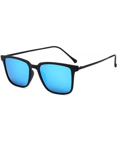 Men's New Polarized Sunglasses Square Retro Aviator Sunglasses Men's Driving Glasses - C8190MWTTU3 $32.12 Aviator