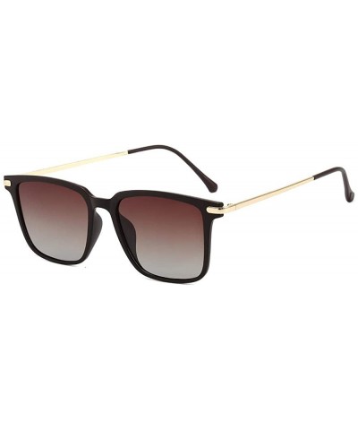 Men's New Polarized Sunglasses Square Retro Aviator Sunglasses Men's Driving Glasses - C8190MWTTU3 $32.12 Aviator