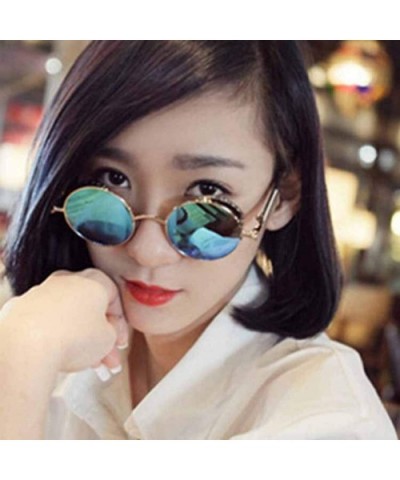 Round Steampunk Sunglasses Men Women Luxury Eyewear Mirror Punk Sun Glasses Vintage Female Male Eyeglasses - C3 - CP199CRD08O...