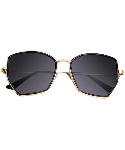 Oversized Sunglasses Irregular Accessory - Black - C6199L8XYRL $6.11 Square