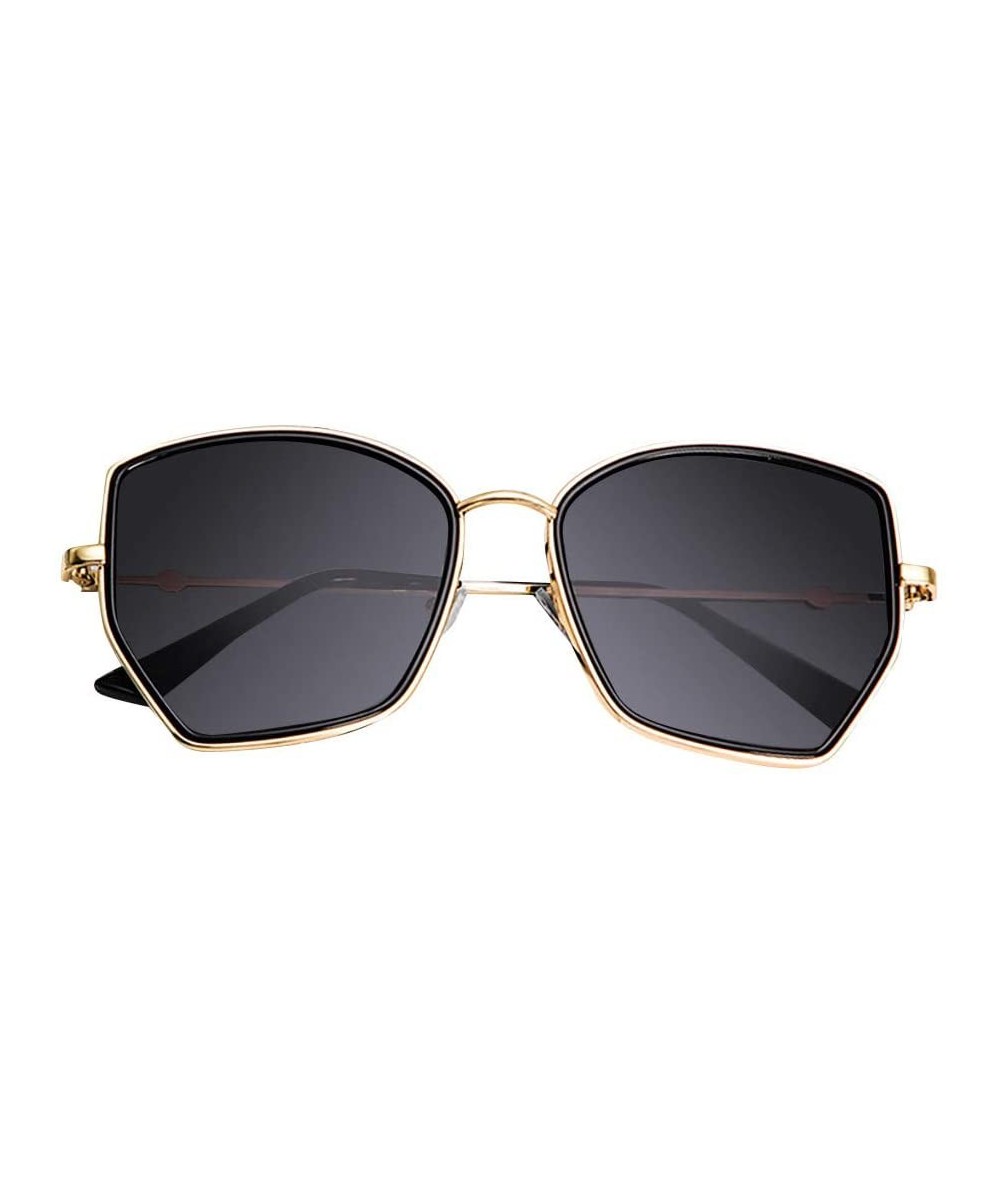 Oversized Sunglasses Irregular Accessory - Black - C6199L8XYRL $6.11 Square