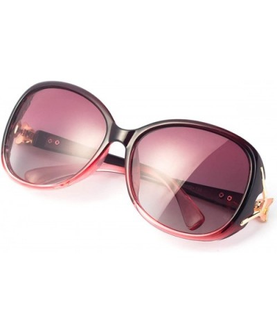 Retro Classic Polarized Sunglasses for Women-UV400 Lens sunglasses for female fashion Pop Sun Eye Glass - Red - C218R34E6U5 $...