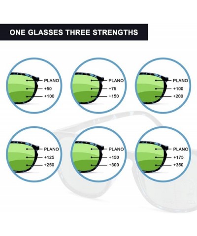 Progressive Multifocal Reading Sunglasses for Men & Women - Trifocal Reader Sunglasses - 1 - CQ18U0H5N8T $8.67 Round