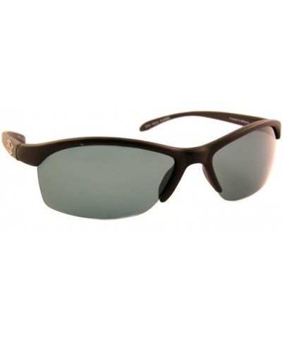 Wave Runner Polarized Sunglasses - Black/Grey - CN1124LZT51 $21.23 Rimless