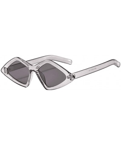 Polarized Sunglasses Women Men Retro Brand Sun Glasses - Clear - CM18UHH2KGU $3.72 Sport