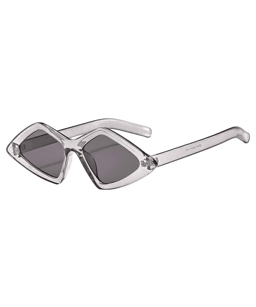 Polarized Sunglasses Women Men Retro Brand Sun Glasses - Clear - CM18UHH2KGU $3.72 Sport