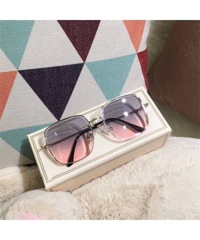 2019 New Er Sunglasses Women Oversized Female Sun Glasses UV400 - C05 - CT199CQ5YYI $22.89 Goggle