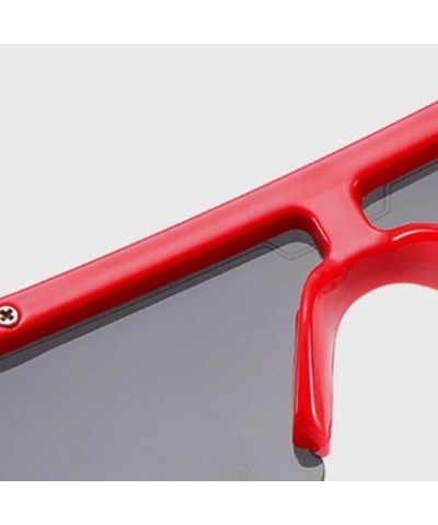 Unisex New Vintage Sunglasses Summer Fashion Radiation Protection Street Shooting Sunglasses - Red - CF18SX79HHZ $7.26 Goggle