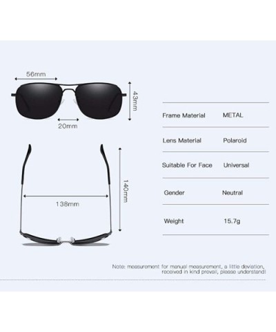 Sunglasses Men's Polarized Sunglasses Classic Square Polarized Sunglasses Driving - C - CL18QTH34IE $30.65 Square