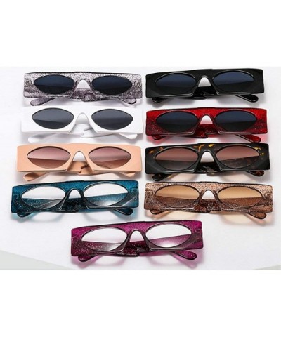 Brand Small Square Sunglasses Women Retro Luxury Bling Round One Piece Transparent sun glasses Shades UV400 - C1192294YUZ $12...