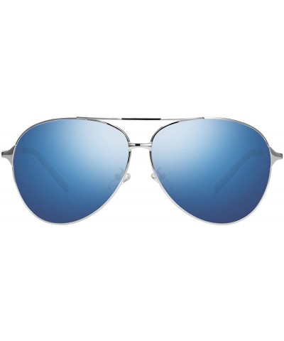 Polarized Aviator Sunglasses UV 400 Protection Unisex Sun Glasses for Men Women - Classic - Bluegreen - CA18TXTUMUY $8.81 Round