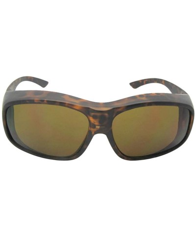 Largest Non Polarized Fit over Sunglasses F19 - Tortoise Frame-non Polarized Brown Lenses - C219E8X5DCQ $17.51 Wrap