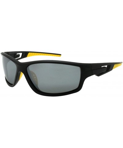 Polarized Sports Wrap Sunglasses for Men Women 100% UV Protection 570052MT - C318288S2T5 $12.85 Sport
