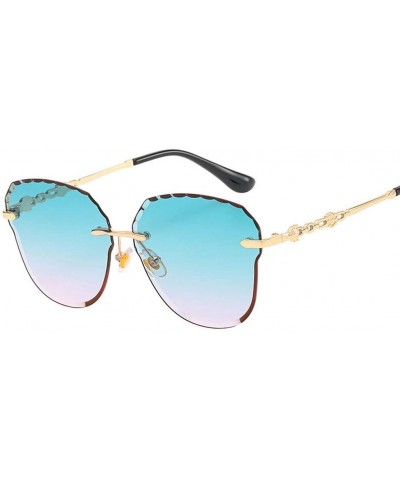 Sunglasses Oversized Lightweight Comfort Protection - Blue - C818WDCG6YU $28.33 Square