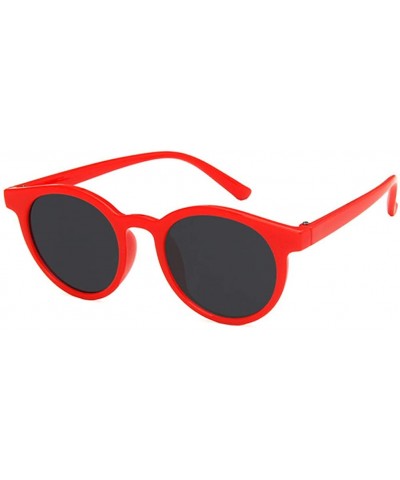 Unisex Sunglasses Retro Beige Drive Holiday Oval Non-Polarized UV400 - Red - CY18RLTYZZK $6.17 Oval