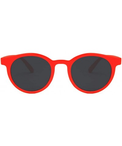 Unisex Sunglasses Retro Beige Drive Holiday Oval Non-Polarized UV400 - Red - CY18RLTYZZK $6.17 Oval