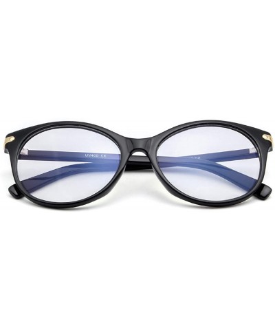 Blue Light Blocking Glasses for Women Man- Retro Round Cateye Anti Eyestrain Computer Game Glasses - Black - CU18WLT70Z6 $5.1...