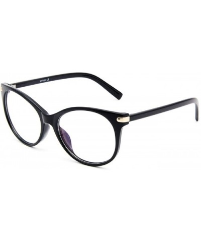 Blue Light Blocking Glasses for Women Man- Retro Round Cateye Anti Eyestrain Computer Game Glasses - Black - CU18WLT70Z6 $5.1...