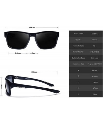 Sport Polarized Sunglasses Men Outdoor Driving Sun Glasses For men Fashion Male Eyewear - CR1922KKMO7 $10.58 Square