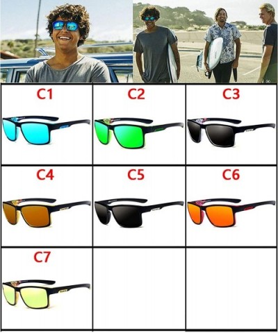 Sport Polarized Sunglasses Men Outdoor Driving Sun Glasses For men Fashion Male Eyewear - CR1922KKMO7 $10.58 Square