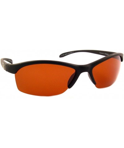 Wave Runner Polarized Sunglasses - Black/Vermillion - CK112BNLAAX $23.66 Wrap