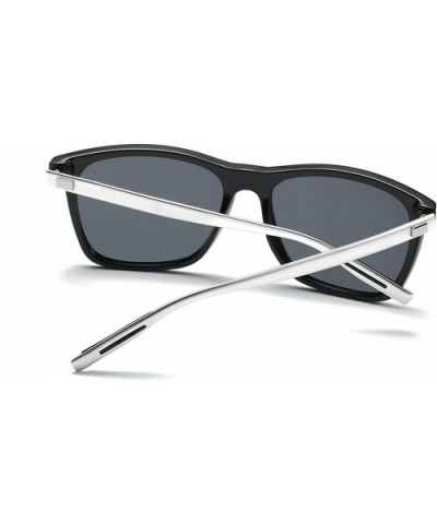 Unisex Polarized Aluminum Sunglasses Vintage Sun Glasses For Men/Women - Silver - CC18SQGCNDN $6.50 Oval