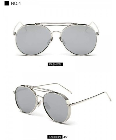 Pink Sunglasses Women Brand Designer UV400 Shades Golden Ladies Eyewear 2 - 4 - CD18YZW5NZH $11.87 Aviator