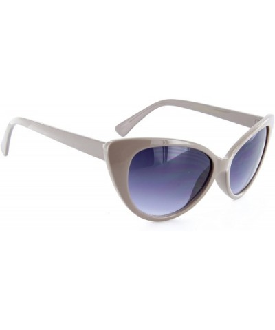 Women Cat Eye Sunglasses Trendy Fashion Shades - Taupe - CU12H1UDOV5 $6.11 Oversized