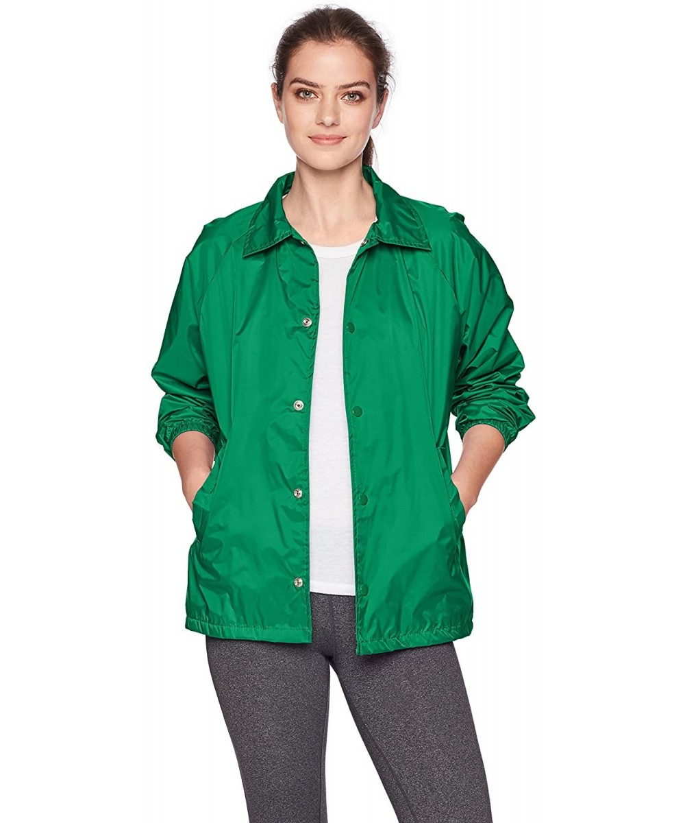 Nylon Coach's Jacket/Lined - Kelly - CI114YI61IL $18.27 Sport