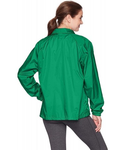 Nylon Coach's Jacket/Lined - Kelly - CI114YI61IL $18.27 Sport