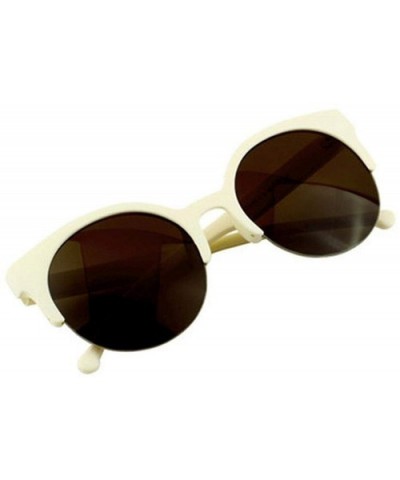 Design Cat Eye Sunglasses Women Fashion Classic Half Frame Eyewear Black Lens Sun Glasses UV400 Gafas De - C0197Y6WCG6 $22.35...