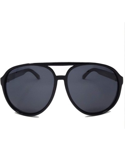 Retro Classic style 1980s Fashion Sunglasses IL1015 - Black/ Black - CJ18NH5L2AL $10.51 Aviator