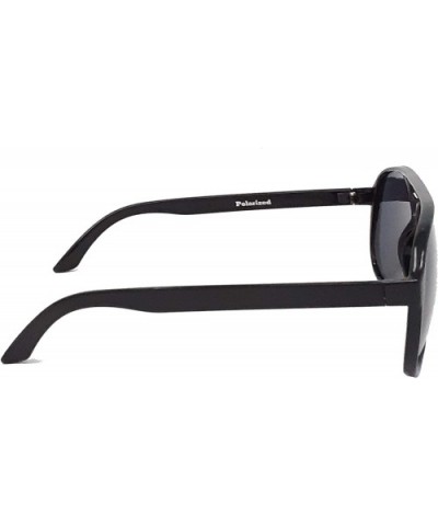 Retro Classic style 1980s Fashion Sunglasses IL1015 - Black/ Black - CJ18NH5L2AL $10.51 Aviator