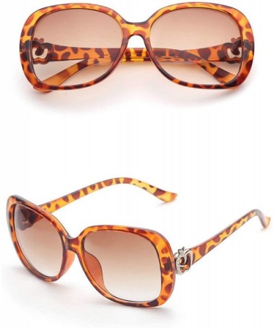 Vintage style Hollow Apple Sunglasses for Women Plastic AC UV400 Sunglasses - Leopard Print - CA18T2T8X5X $11.58 Sport