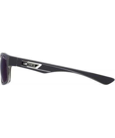 Racerx 104p Shiny Black Polorized Polarized Round Sunglasses- 59 mm - Grey - CN17Z34MYN7 $15.21 Round