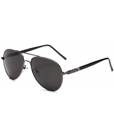 Classic Style Men Women Aviator Sunglasses Polarized Metal Mirror209 - Gray - CL18K5T368A $7.47 Aviator