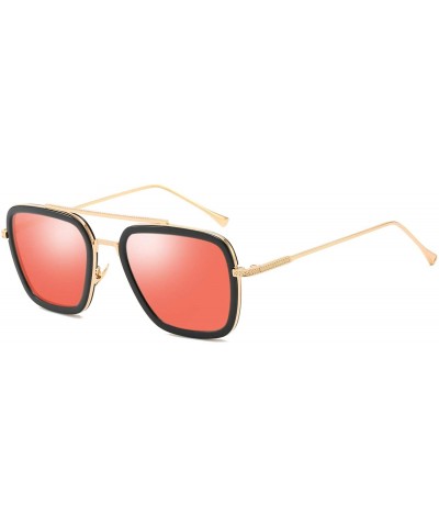 Sunglasses Glasses Rectangle Vintage Sun Retro Steampunk Eyewear - Tn1 - CT197Y6TL4C $12.85 Square