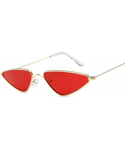 Sunglasses Designer Summer Cateye Glasses SilverYellow - CJ197Y7R7XY $24.46 Cat Eye