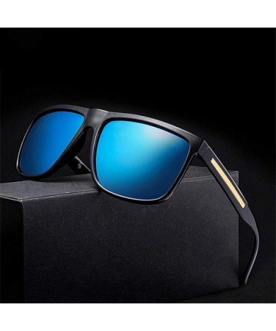Sunglasses Men Polarized Retro Brand Designer Sun Glasses Male Driving Black - White - C518XDWWX9M $7.72 Aviator