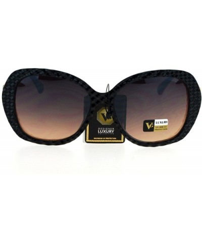 Womens Bling Rhinestone Rock Candy Glitter Butterfly Sunglasses - Black Brown - CY17X3HD04A $11.50 Butterfly