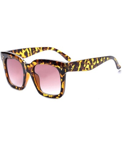 New Black Clear Oversized Square Sunglasses Women Gradient Summer Style Classic Sun Glasses - Tortoiseshell - CT18W7LQGTU $23...